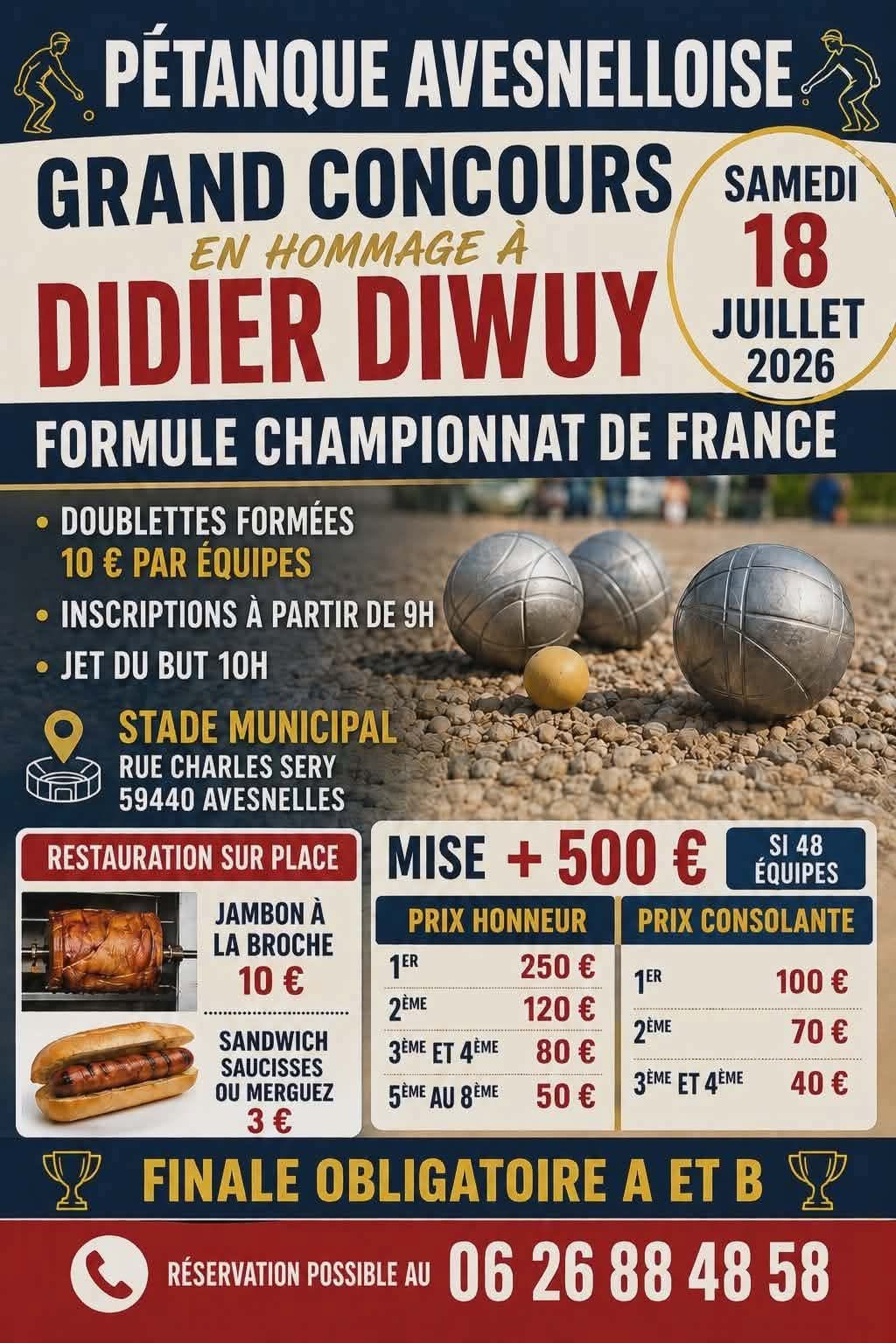 18juillet2026petanqueavesnelloiseFRANCE