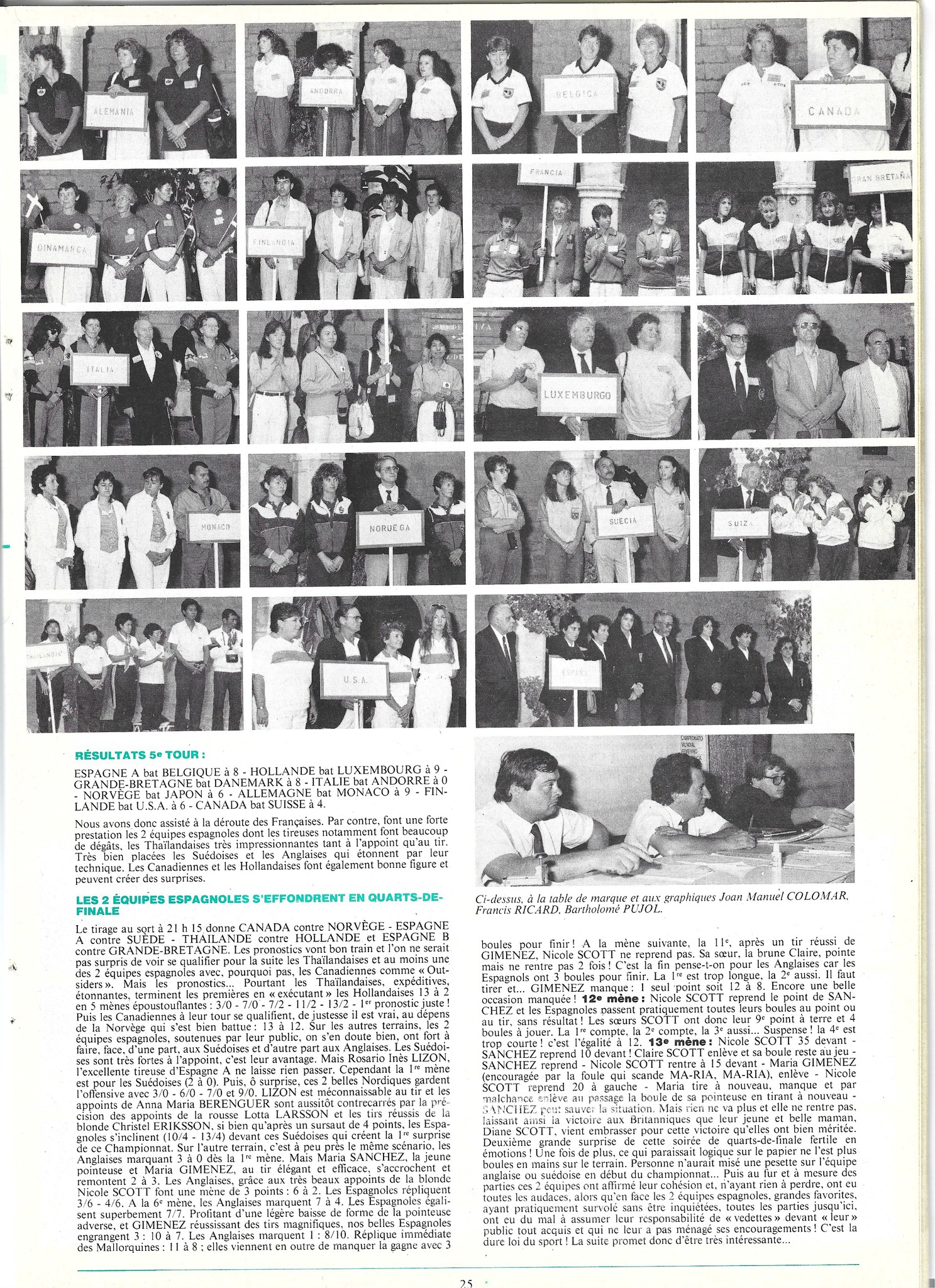 1er CHAMPIONNAT DU MONDE FEMININS 19882