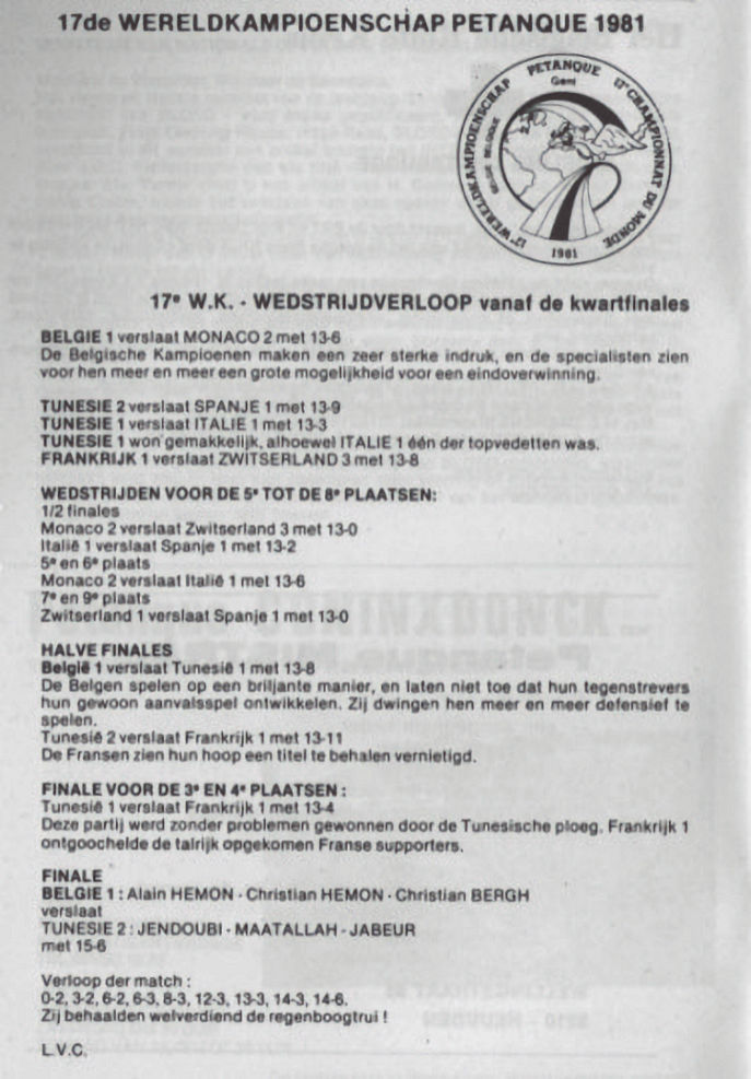 champ monde 1981