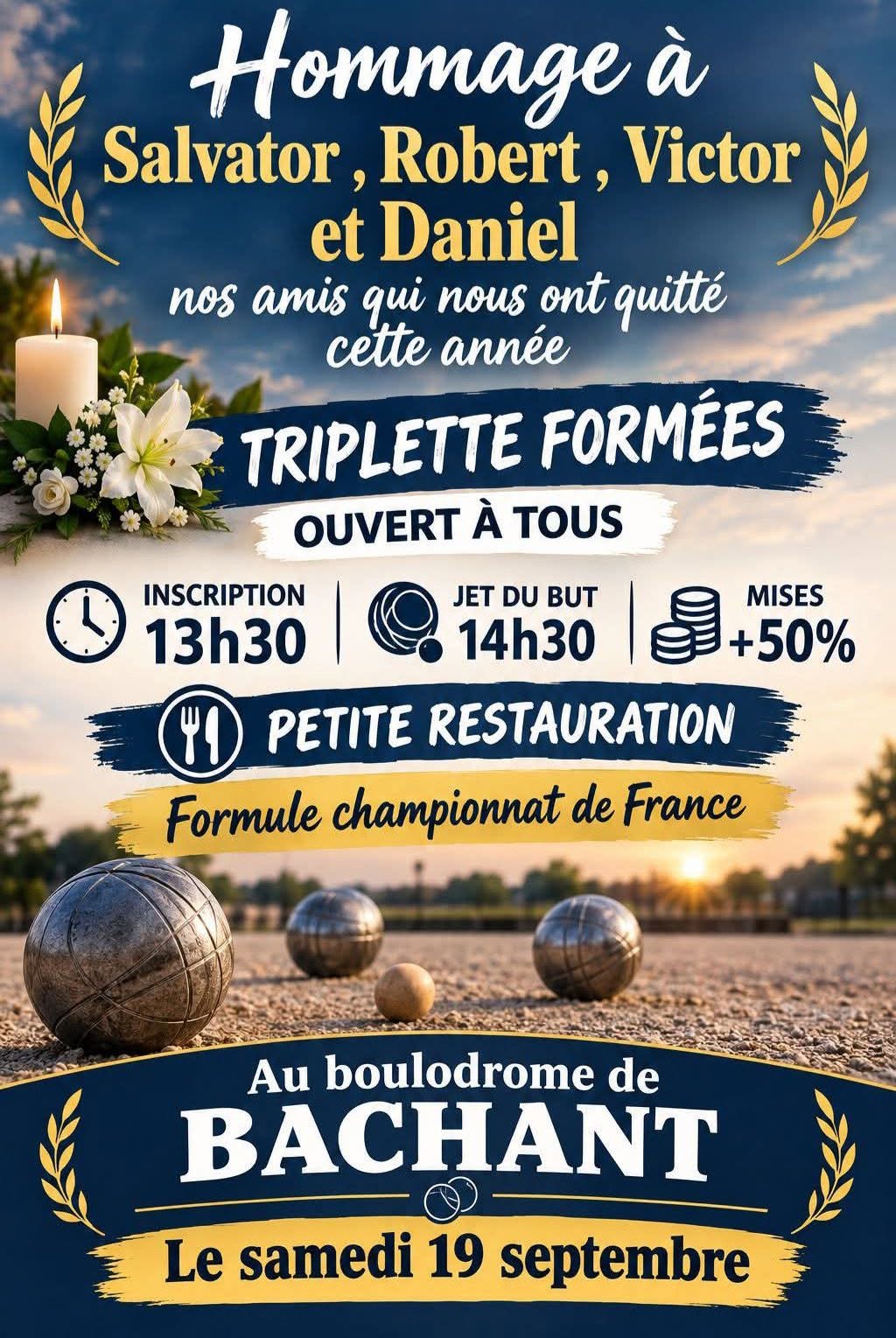 19septembre2026boulodromedebachantFRANCE 19septembre2026boulodromedebachantFRANCE